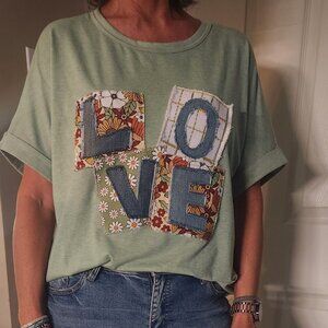 T shirt with LOVE Patch Tee